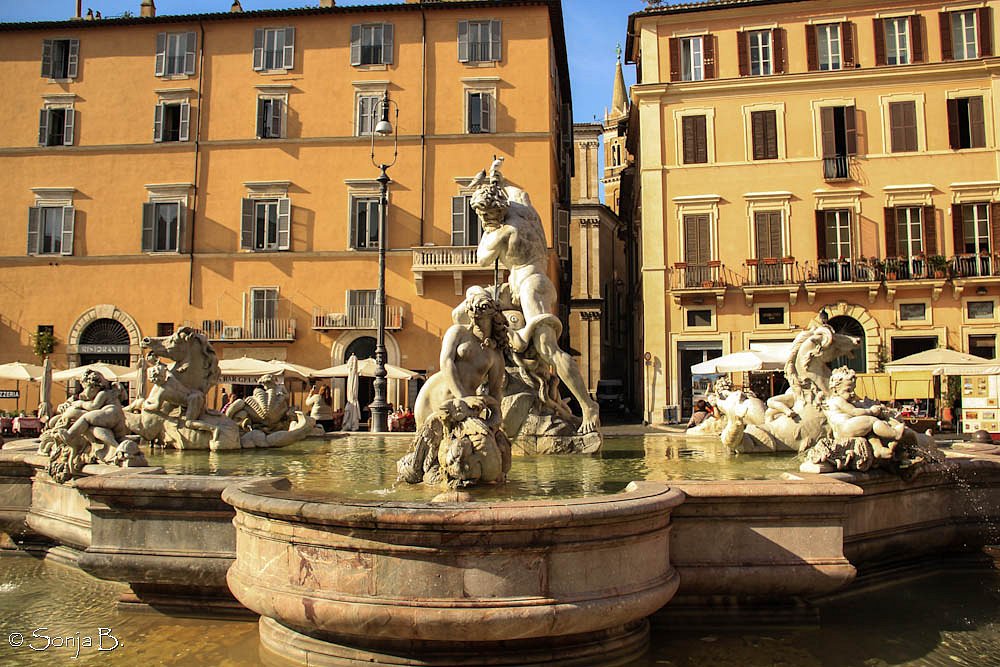 Fontana dei Fiumi op Piazza Navona